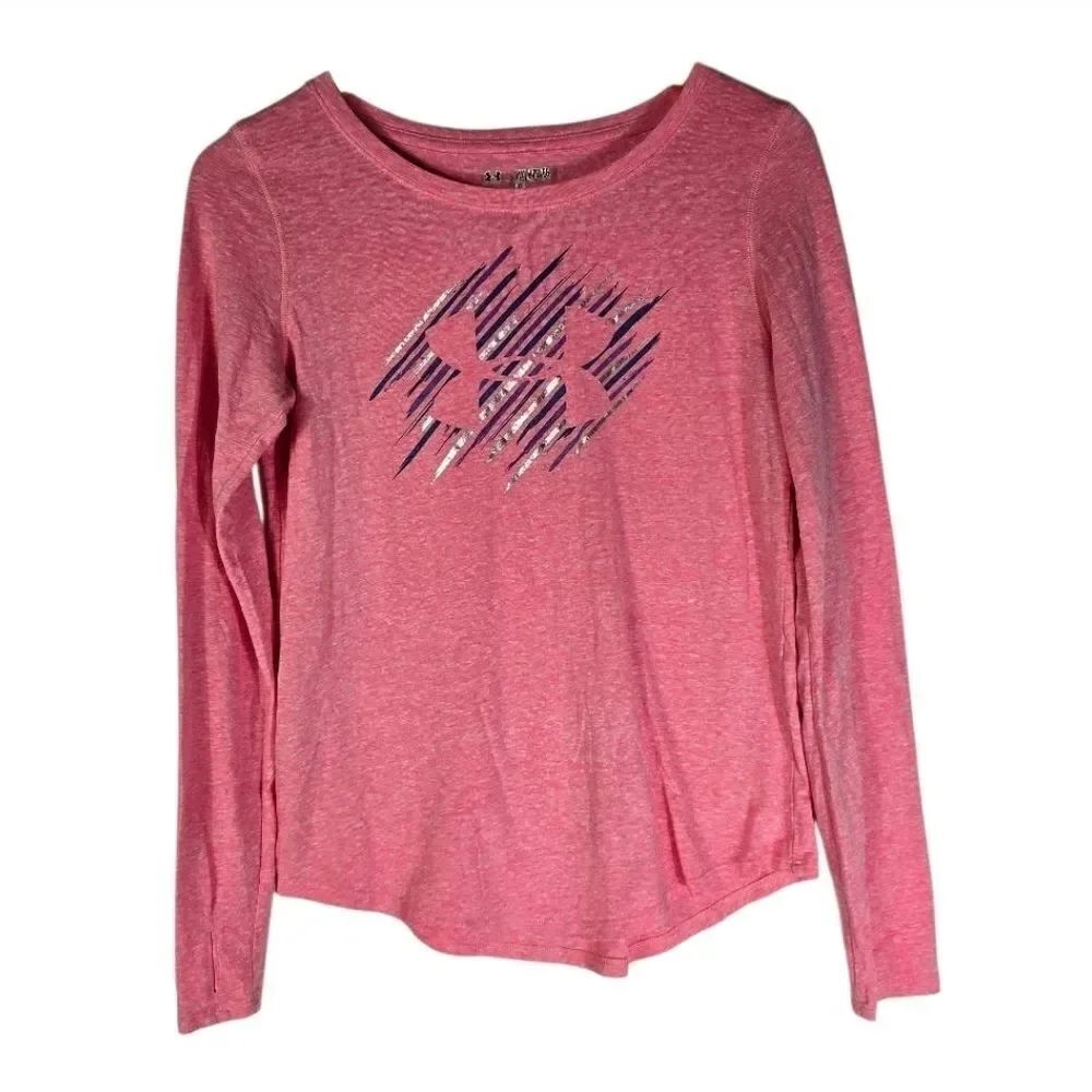 Under Armour Heathered Pink Athletic Top